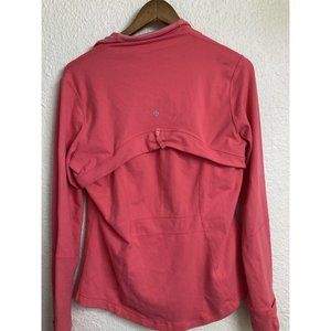 Lululemon Athletica Sweatshirt Jacket Womens 12 Large Pink Thumb Holes